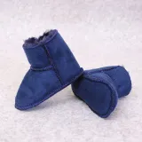 Baby Toddlers Girls Boy Suede Add Wool Winter Warm Shoes Snow Boot