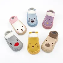 Baby Toddlers Girls Boy Cute Animal Non-Skid Indoor Winter Warm Short Shoes Socks
