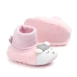 Baby Toddlers Girls Boy Plush Sheep Non-Skid Indoor Add Wool Winter Warm Shoes Socks