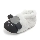 Baby Toddlers Boy Girls Plush Sheep Non-Skid Indoor Slipper Winter Warm Shoes Socks