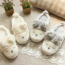 Adult Cozy Flannel Cute Sheep Animal House Winter Warm Slippers