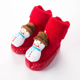 Baby Toddlers Girls Boy Christmas Winter Warm Shoes Socks