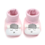 Baby Toddlers Girls Boy Plush Sheep Non-Skid Indoor Add Wool Winter Warm Shoes Socks
