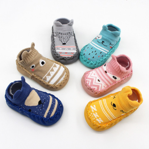 Baby Toddlers Girls Boy Cute Animals Non-Skid Indoor Winter Warm Short Shoes Socks