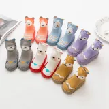 Baby Toddlers Girls Boy Cute Bear Non-Skid Indoor Winter Warm Shoes Socks