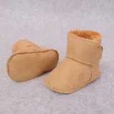 Baby Toddlers Girls Boy Suede Add Wool Winter Warm Shoes Snow Boot