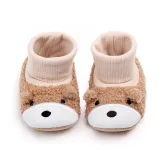 Baby Toddlers Boy Girls Plush Puppy Non-Skid Indoor Slipper Winter Warm Shoes Socks