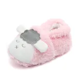 Baby Toddlers Boy Girls Plush Sheep Non-Skid Indoor Slipper Winter Warm Shoes Socks