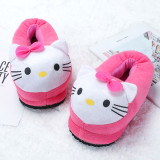 Cozy Flannel Pink Hello Kitty Animal House Family Winter Warm Footwear