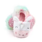 Baby Toddlers Girls Boy Flannel Plush Unicorn Non-Skid Indoor Add Wool Winter Warm Shoes Socks