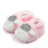 Baby Toddlers Boy Girls Plush Sheep Non-Skid Indoor Slipper Winter Warm Shoes Socks