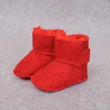 Baby Toddlers Girls Boy Suede Add Wool Winter Warm Shoes Snow Boot