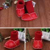 Baby Toddlers Girls Boy PU Add Wool Winter Warm Shoes Snow Boot