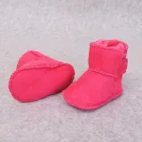 Baby Toddlers Girls Boy Suede Add Wool Winter Warm Shoes Snow Boot