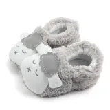 Baby Toddlers Boy Girls Plush Sheep Non-Skid Indoor Slipper Winter Warm Shoes Socks