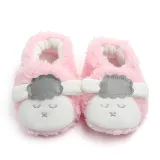 Baby Toddlers Boy Girls Plush Sheep Non-Skid Indoor Slipper Winter Warm Shoes Socks