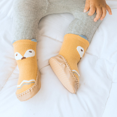 Baby Toddlers Girls Boy Cute Fox Non-Skid Indoor Winter Warm Shoes Socks