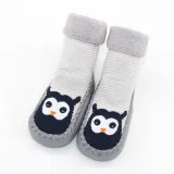 Baby Toddlers Girls Boy Cute Animals Stripes Knit Non-Skid Indoor Winter Warm Shoes Socks