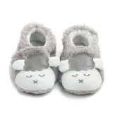 Baby Toddlers Boy Girls Plush Sheep Non-Skid Indoor Slipper Winter Warm Shoes Socks