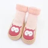Baby Toddlers Girls Boy Cute Animals Stripes Knit Non-Skid Indoor Winter Warm Shoes Socks