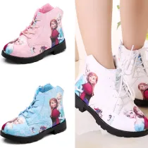Kid Girl Print Princess Martin Ankle Boots