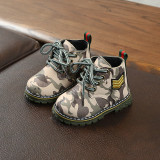 Kid Toddler Boy Camouflage British Oxford Martin Ankle Boots