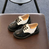Kid Toddler Boy British PU Leather Flat Shoes