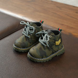 Kid Toddler Boy Camouflage British Oxford Martin Ankle Boots