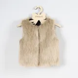 Toddler Kids Girl Plush Faux Fur Thick Warm Vest Coats Outerwears