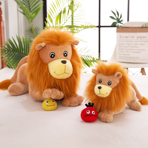 Brown Lion Soft Stuffed Plush Animal Doll for Kids Gift