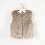 Toddler Kids Girl Plush Faux Fur Thick Warm Vest Coats Outerwears