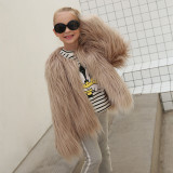 Toddler Kids Girl Plush Faux Fur Thick Warm Coats Outerwears