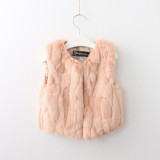 Toddler Kids Girl Faux Fur Thick Warm Vest Coats Outerwears