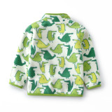 Toddler Kids Boy Polar Fleece Prints Crocodiles Full Zipper Jacket Outerwear Coats