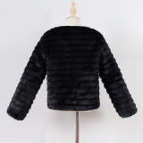 Toddler Kids Girl Faux Fur Thick Warm Coats Outerwears