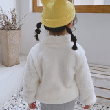 Toddler Kids Boy Girl Polar Fleece Full Zipper Jacket Outerwear Coats