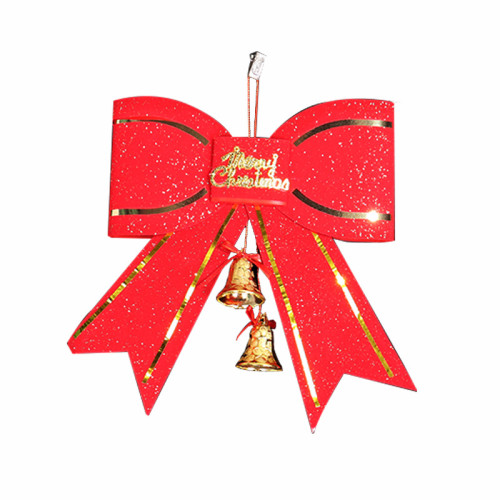 Classic Christmas Jingle Bell Bowknot Christmas Tree Hanging Decoration Ornament Xmas Gift