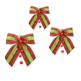 Classic Christmas Jingle Bell Bowknot Ball Berries Christmas Tree Hanging Decoration Ornament Xmas Gift