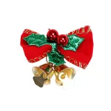 2in Classic Christmas Mini Bowknot Jingle Bell Christmas Tree Hanging Decoration