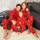 Christmas Family Matching Pajamas Sleepwear Sets Christmas Red Deers Snowflakes Hooded Jumpsuits