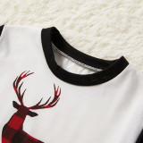 Christmas Family Matching Pajamas Sleepwear Sets Christmas Plaids Deer Top and Pants