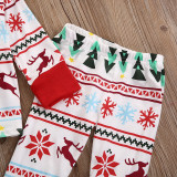 Christmas Family Matching Pajamas Sleepwear Sets Christmas Tree Deer Snowflake Top and Pants