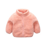 Toddler Kids Boy Girl Polar Fleece Full Zipper Jacket Outerwear Coats
