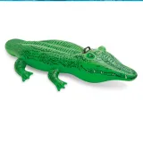 Green Crocodile Ride-On Inflatable Pool Floats Toy For Kids Child Adults