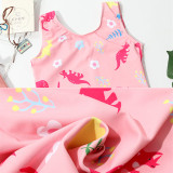 Kid Girls' Print Dinosaurs One Piece Beach Swimwear
