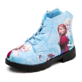 Kid Girl Print Princess Martin Ankle Boots