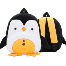 Kindergarten School Backpack Black Penguin Animal School Bag For Toddlers Kids
