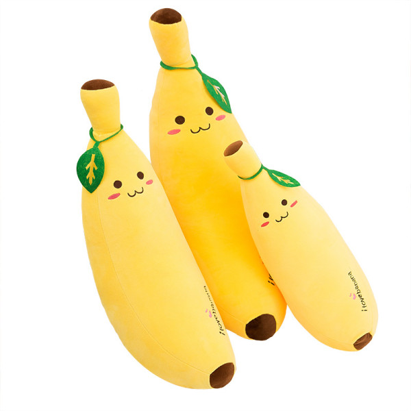 Yellow Banana Soft Stuffed Plush Fruit Doll for Kids Gift