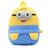 Kindergarten School Backpack Yellow Minions School Bag For Toddlers Kids