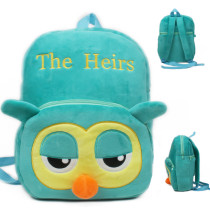 Kindergarten School Backpack Green Owl School Bag For Toddlers Kids